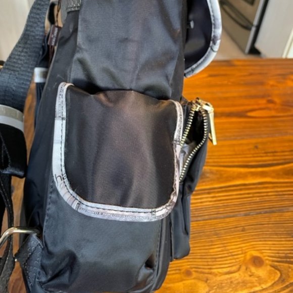 NWT Bosisio Parini Black Italy Design Backpack Shoulder Bag main image 5